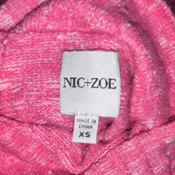 Nic and Zoe Pink Sweater size XS - Picture 4 of 5